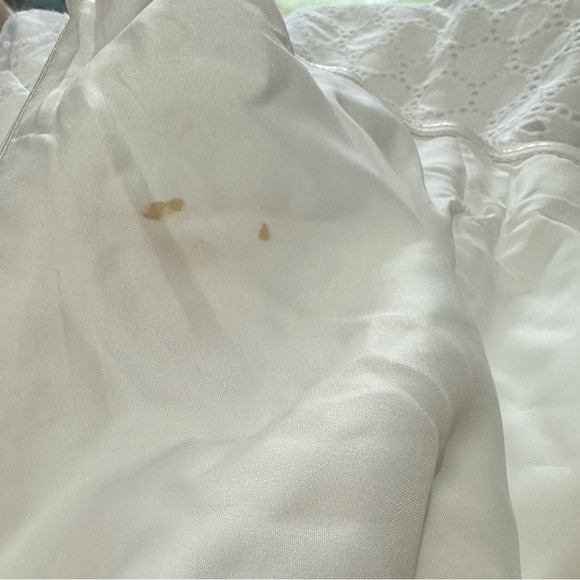 New York & Company White Eyelet Cotton Lace DRESS. Size 16. No Straps. - Picture 12 of 12